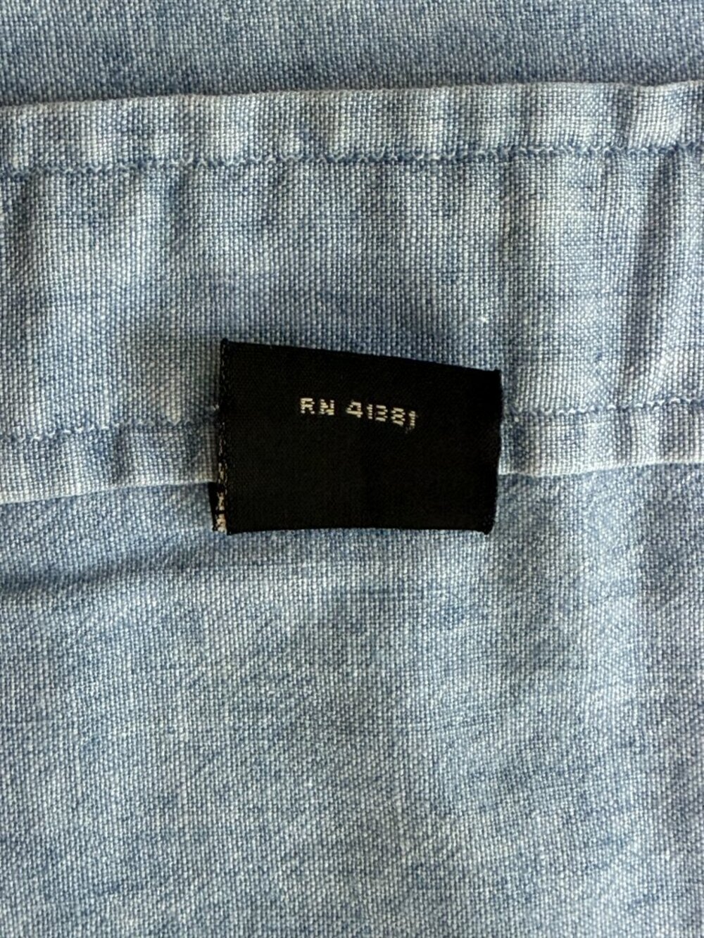 RRL Ralph Lauren Vintage Chambray Cotton Work Shirt XL Men - Picture 5 of 14